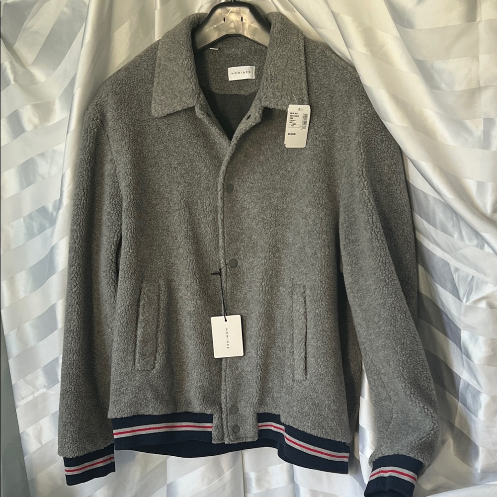 NWT $248 Nominee Grey Fleece Coat XXL